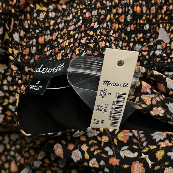 ❌Sold❌Madewell Resourced Georgette Smocked-Neck Midi Dress Folktale Paisley - Picture 7 of 8